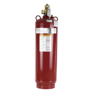KIDDE 45-550351-001 – Cilindro con Válvula para Sistema de Extinción / 350 lb (158.7 kg) / Válvula 2" con Indicador de Nivel / UL Listed y FM Approved / USCG Approved