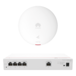 HUAWEI DEMO-S380-AP361 – Kit Router Multi-Servicio y Punto de Acceso Wi-Fi 6 / 1.775 Gbps / 4 Puertos LAN PoE 50W / MU-MIMO 2x2 / Smart Antenna / Instalación Techo y Pared