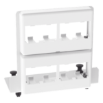 PANDUIT MS8PPB – Patch Panel / 8 Puertos Mini-Com / Acero Calibre 18 / Instalación Push/Pull / Gabinete Multipropósito