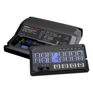 SIGNALPRO SP204R – Sirena Vehicular / Amplificador Clase D 200W / Controlador Deslizante 19 Botones / 12 Salidas Auxiliares / Grabación 20 Segundos