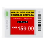ZKONG ZKC15V – Etiqueta Electrónica de Estantería / Pantalla EPD 1.5" / 152x152 Píxeles / 4 Colores / BLE 5.0 con AES-128 / Autonomía 3 Años / NFC / 180° Visión