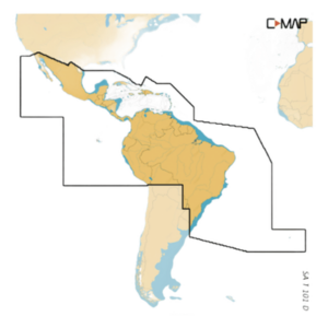 C-MAP M-SA-T-101-D-MS – Cartografía Náutica Vectorial / Batimetría High-Res 1 Pie / Enrutamiento Automático Gratuito / Sincronización App Compañera / Modos Día y Noche / Map Inspector Táctil