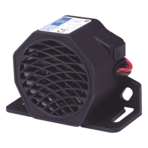 ECCO X-575 – Alarma de Reversa Vehicular / 107 dBA / 12-24 VDC / Sensor de Ruido Ambiental / Nylon Reforzado con Fibra de Vidrio / -40 °F a 185 °F (-40 °C a 85 °C)