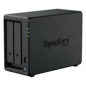 SYNOLOGY DS725+ – NAS de 2 Bahías / Expansible a 7 Unidades / Puerto 2.5GbE / 2 Ranuras M.2 NVMe / 276 MB/s Lectura / 224 MB/s Escritura / Procesador AMD Ryzen R1600 / 4 GB DDR4 ECC