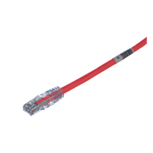 PANDUIT UTPSP1RDY – Cable de Parcheo UTP / Categoría 6 / 24 AWG / CM/LSZH / 1 ft (0.3 m) / T568A/B / 50 µin Oro