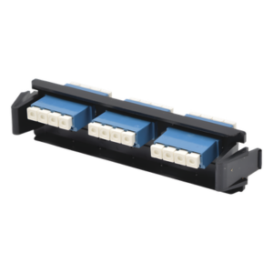 SIEMON RIC-F-LCU12-01C – Placa Acopladora de Fibra Óptica / 12 Fibras Monomodo / 6 Conectores LC/UPC Duplex / Diseño Quick-Pack / Alta Densidad / Azul
