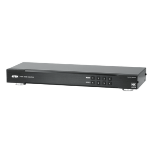 ATEN VM0404HA – Conmutador Matricial HDMI / 4x4 / 4K UHD y DCI / 10.2 Gbps / RS-232 e IR / 5m entrada 16ft salida