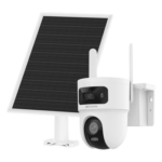 HIKVISION DS-2CFSP8-D/4G/LA – Cámara Solar IP Dual / 4 Megapixel / Doble Lente PT 4 mm + Fijo 2.8 mm / AOV 24/7 / 4G LTE / Dual Light 30 m (98.4 ft) / IP66
