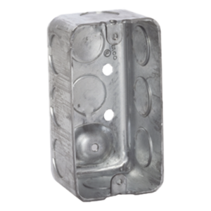 RACO HUB-660 – Caja de Conexión Galvanizada / 4x2 in / 10 Entradas 1/2 in / Resistencia al Fuego 2 Horas / 13 in³ Capacidad