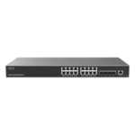 GRANDSTREAM GWN7812P – Switch Capa 3 PoE+ Administrable / 16 Puertos Gigabit + 4 SFP+ 10G / 240W PoE / 112 Gbps / Montaje en Rack
