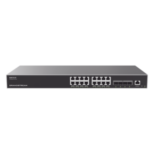 GRANDSTREAM GWN7812P – Switch Capa 3 PoE+ Administrable / 16 Puertos Gigabit + 4 SFP+ 10G / 240W PoE / 112 Gbps / Montaje en Rack