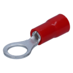 EPCOM POWERLINE AE34150 – Terminal Tipo Ojo Aislado / Calibre 22-16 AWG / Anillo 1/4" / 25 Piezas / Color Rojo