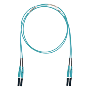 PANDUIT FX2ELLNLNSNM005 – Jumper de Fibra Óptica Multimodo 50/125 OM3 / LC-LC Duplex / LSZH / 5 m (16.40 pies) / Aqua