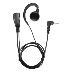 PRYME LMC-1GH63 – Micrófono de Solapa / Estilo Gancho / Cable 30' (76cm) / Kevlar / PTT / 1-Pin Motorola