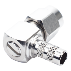RF INDUSTRIES,LTD RSA-3010-C1 – Conector SMA Macho en A/R / Anillo Plegable / Cable RG-142/U / Cuerpo Bronce Niquelado / Contacto Oro / Aislante Teflón