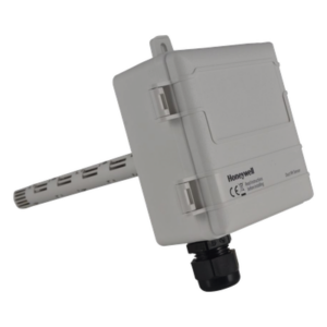 HONEYWELL BMS H7725B2006 – Sensor de Humedad y Temperatura / Montaje en Ducto / Salida 0-5 V/0-10 V o 4-20 mA / Precisión ±2% HR / Termistor 20 kOhm / IP20 / -40 a 70°C