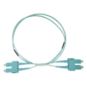 LINKEDPRO BY EPCOM LP-FOM3-SCSC-R03 – Jumper de Fibra Óptica / OM3 50/125 / SC-SC Dúplex / OFNR Riser / 2.0 mm / 3 m (9.84 ft) / Aqua