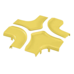 PANDUIT FRFWCSC6LYL – Tapa para Accesorio de 4 Vías Horizontal / Curvatura 90° / Radio 50.8 mm (2 in) / ABS / 368.3 mm (14.5 in) x 368.3 mm (14.5 in) / Amarillo
