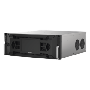 HIKVISION IDS-96128NXI-I24(C) – NVR IP / 128 Canales / 12 Megapixel (4K) / 24 Bahías HDD / Throughput 512 Mbps / RAID Hot Swap / Reconocimiento Facial 500,000 Rostros