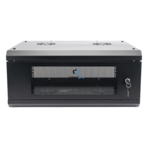 LINKEDPRO SR1904LH3GA – Gabinete de Pared 4U / 19" / Profundidad 455 mm / Cristal Templado / 80 kg / Interior