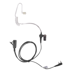 TXPRO TX-EHKAV2 – Micrófono-Audífono de Tubo Acústico / Grado Médico / PTT de Alta Resistencia / Cable Reforzado con Kevlar / Compatible con Radios KENWOOD y TXPRO