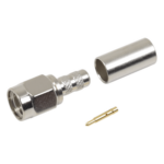 RF INDUSTRIES,LTD RSA-3000-C – Conector RF SMA Macho / Anillo Plegable / 50 Ω / 12.4 GHz / RG-58/U LMR-195 / Teflón PTFE
