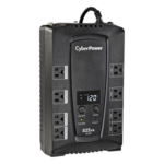 CYBERPOWER CP825AVRLCDA – UPS Línea Interactiva / 825 VA / 450 W / 8 Tomas NEMA 5-15R / AVR Integrado / LCD Multifunción / Protección 1030 J