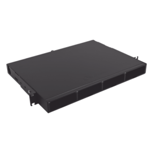 SIEMON LVE-1U-MS-C01A – Distribuidor de Fibra Óptica de Alta Densidad / 96 Fibras / 1 UR / 19 Pulgadas / 4 Placas Adaptadoras Modulares