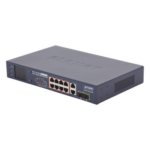 PLANET FGSD-1022VHP – Switch PoE+ / 8 Puertos 10/100Mbps / 2 Puertos Gigabit Combo TP/SFP / Alcance 250m (820 pies) / Pantalla LCD / 120W