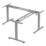 EPCOM INDUSTRIAL EM33-3A3 – Base de Escritorio Motorizado Tipo L (3 Columnas) / Altura Ajustable 60-125cm (1.97-4.10ft) / Carga 150Kg / 4 Presets / Elevación 38mm/s / Color Gris