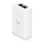 UBIQUITI UACC-POE+-2.5G – Adaptador PoE+ / 30 W / 2.5 Gbps / 48V 0.65A / (2) Puertos RJ45 Blindados / LED Indicador / Protección contra Sobretensiones