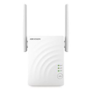 HIKVISION DS-3WRE12C – Extensor WiFi / Hasta 1200 Mbps / Doble Banda AC 2.4 y 5 GHz / 1 Puerto 10/100 Mbps / 2 Antenas 3 dBi / 3.15 x 2.28 x 1.89 pulgadas / Interior