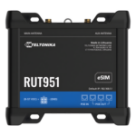 TELTONIKA RUT951-POE – Router Industrial 4G LTE / Cat 4 150 Mbps / Dual SIM + eSIM / PoE In/Out 802.3af / 4 Puertos Ethernet 10/100 Mbps / VPNs Avanzadas / Gestión RMS