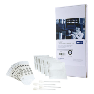 HID 096200 – Kit de Limpieza / 4 Bastoncillos / 10 Tarjetas / 10 Almohadillas / 3 Tarjetas con Alcohol / HDP5000 y HDP5000e