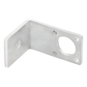 17501L – Brida en L / Montaje Pared o Techo / Aluminio y Acero / Ajustable / Acabado Antirreflejo
