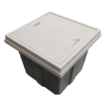 LINKEDPRO BY EPCOM LP-RE-60X60X40-3T – Registro Eléctrico Peatonal / Resistencia 3 Toneladas / Concreto Polimérico y Fibra de Vidrio / Interior 60x60x40 cm / Tapa Antiderrapante