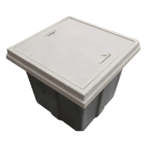LINKEDPRO BY EPCOM LP-RE-60X60X40-3T – Registro Eléctrico Peatonal / Resistencia 3 Toneladas / Concreto Polimérico y Fibra de Vidrio / Interior 60x60x40 cm / Tapa Antiderrapante