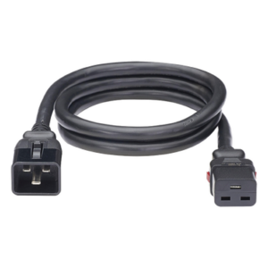 PANDUIT LPCB11-X – Cable de Alimentación / IEC C20 a C19 / Bloqueo Dual / 15 AWG / 16A 250V / 60 cm (2 pies) / Paquete 10 pzas