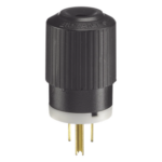 HUBBELL HUB-BRY-5266-NP – Clavija Industrial / 15 A / 125 V CA / NEMA 5-15P / 2 Polos 3 Hilos / 2.18 x 1.52 x 1.38 in