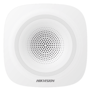 HIKVISION DS-PSG-WI-433 – Sirena Inalámbrica Interior / 110 dB / Bidireccional / IP54 / -10 a 60 °C / Alimentación Dual