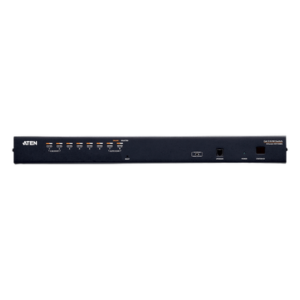 ATEN KH1508A – Switch KVM / 8 Puertos / Cat 5e/6 / Resolución 1920 x 1200 / Alcance 30 m (98.4 ft) / Expansión en Cascada / Rack 1U