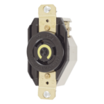 HUBBELL HUB-HBL2310 – Receptáculo Industrial de Media Vuelta / 20 A / 125 V CA / 2 Polos 3 Hilos / NEMA L5-20R / 3.28" x 1.70" x 1.31" (83.3 x 43.2 x 33.3 mm)