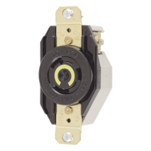 HUBBELL HUB-HBL2310 – Receptáculo Industrial de Media Vuelta / 20 A / 125 V CA / 2 Polos 3 Hilos / NEMA L5-20R / 3.28" x 1.70" x 1.31" (83.3 x 43.2 x 33.3 mm)