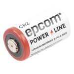 EPCOM POWERLINE CR-2 – Batería de Litio CR2 / 3V / 850 mAh / Pulsos 2000 mA / -40°C a +60°C / Sello Hermético Vidrio-Metal