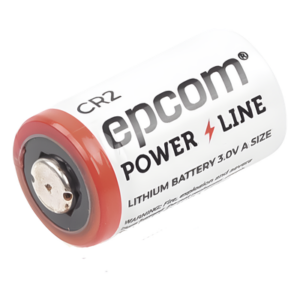 EPCOM POWERLINE CR-2 – Batería de Litio CR2 / 3V / 850 mAh / Pulsos 2000 mA / -40°C a +60°C / Sello Hermético Vidrio-Metal