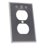 RAWELT TR-0422 – Tapa para Contacto Dúplex / Aluminio Inyectado a Presión / 1.02 mm Espesor / A Prueba de Intemperie / UL y CSA / Uso Comercial y Residencial