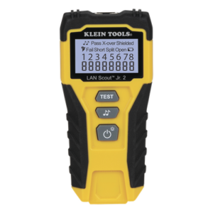 KLEIN TOOLS VDV526200 – Tester de Cable LAN / Pantalla LCD Retroiluminada / Detección de Fallas Múltiples / Generador de Tono / Cat3 a Cat7 / Blindaje y No Blindaje