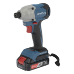 DONGCHENG DCP-L0314-DM – Atornillador de Impacto Inalámbrico / 20V / Brushless / 1/4 in Hexagonal / 90-180 Nm / 2 Velocidades 0-2000 rpm / 1.6 kg