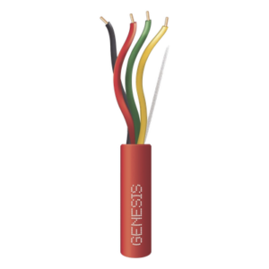 GENESIS 4314-1004/1000 – Alambre / 4 x 14 AWG / 1000 ft (305 m) / Riser FPLR-CL3R / Resistente al Fuego / Rojo / Sistemas Contra Incendio
