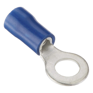 EPCOM POWERLINE AE34161 – Terminal Tipo Ojo Aislada / 16-14 AWG / Ojo 3/16" (5.2 mm) / Azul / Paquete de 25 Piezas